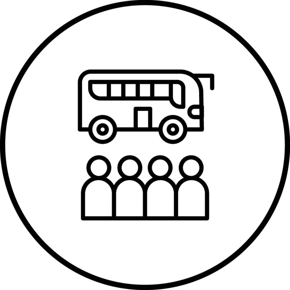 Group Excursion Vector Icon
