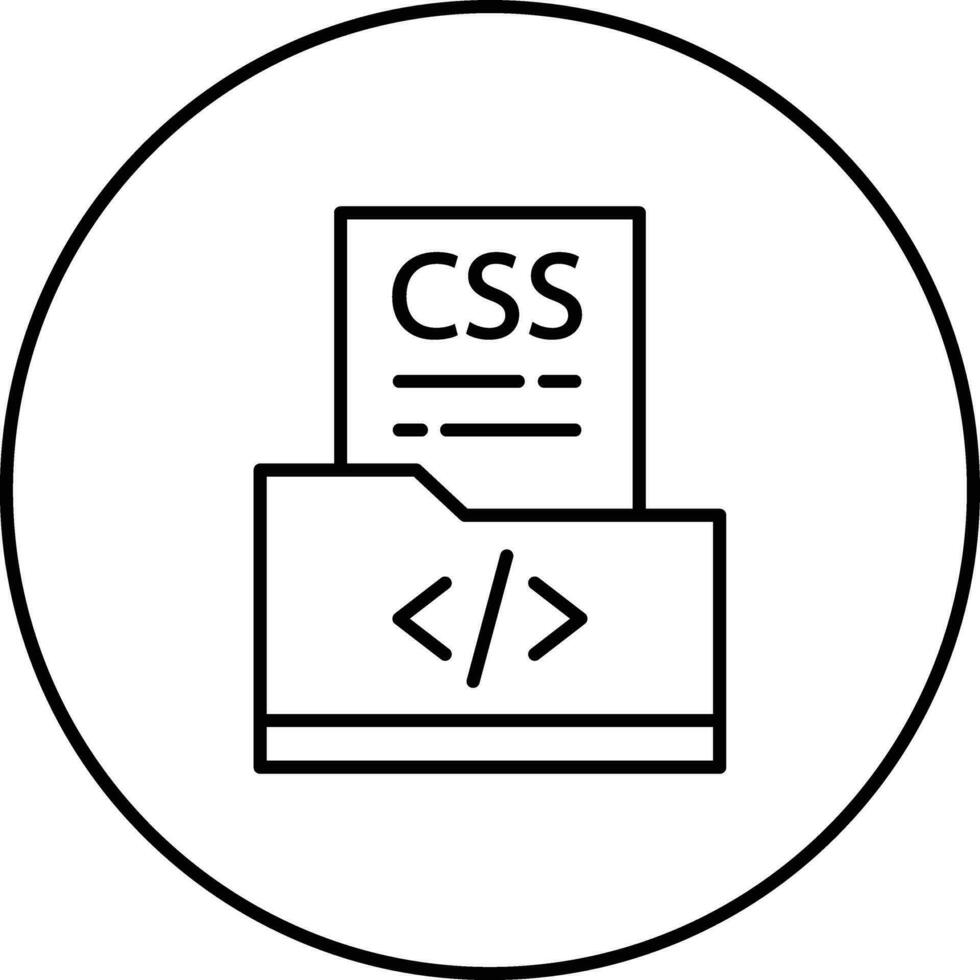 CSS File Vector Icon