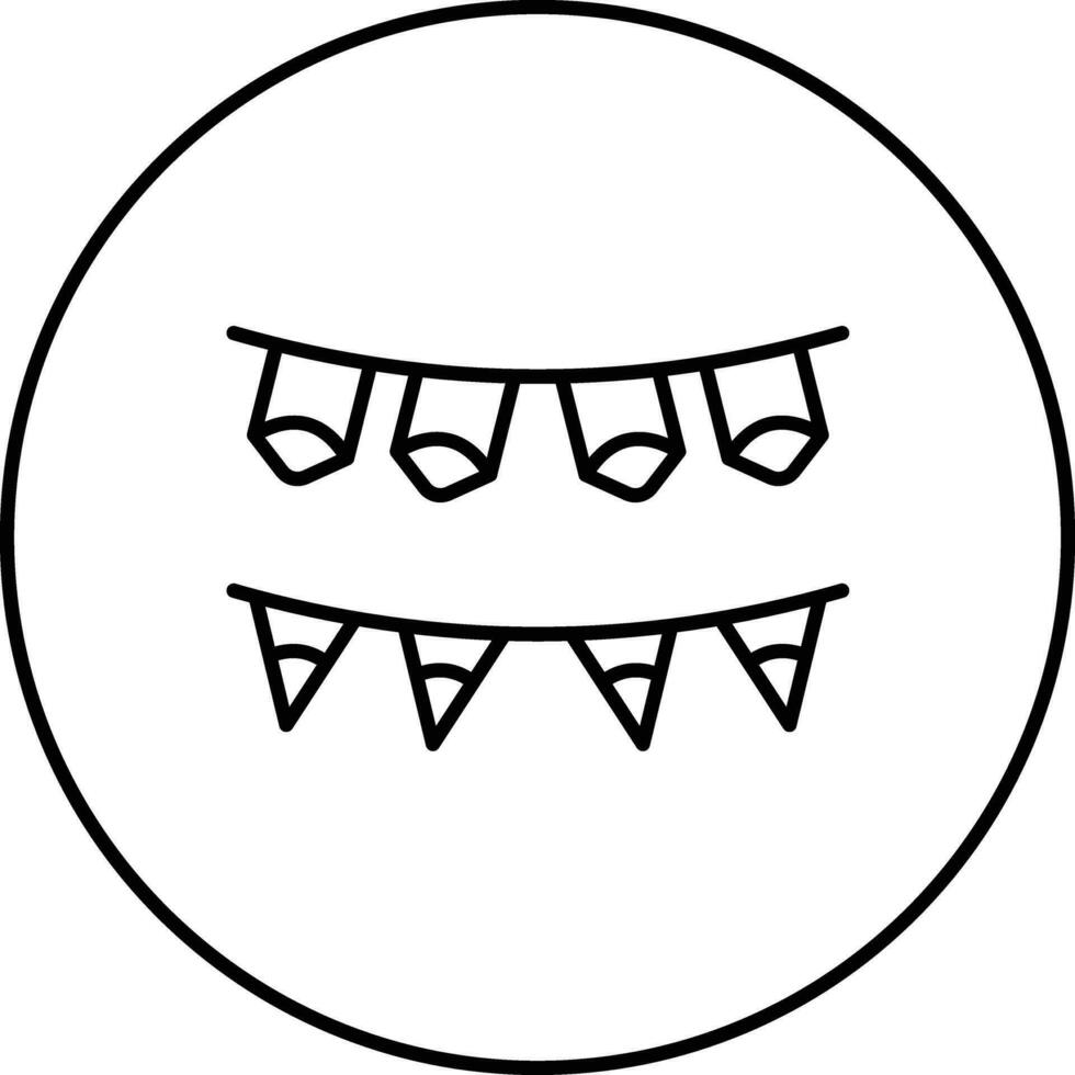 Bunting Vector Icon