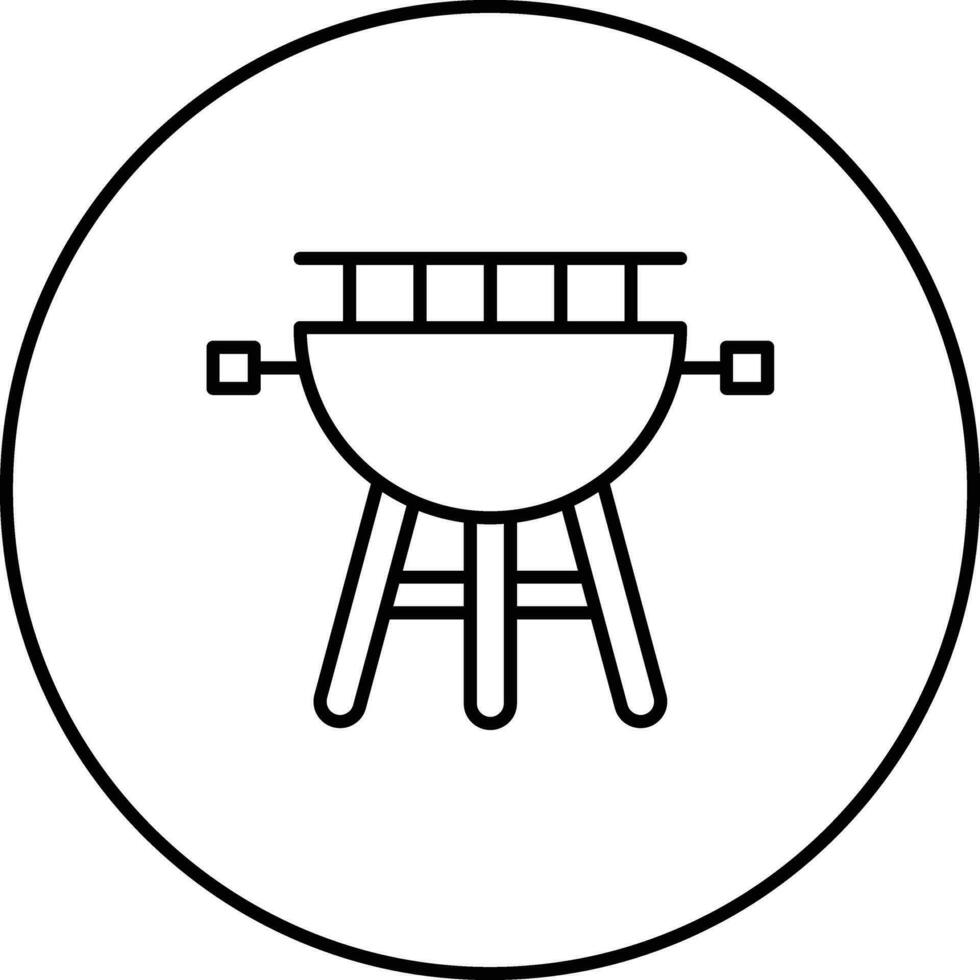 BBQ Grill Vector Icon