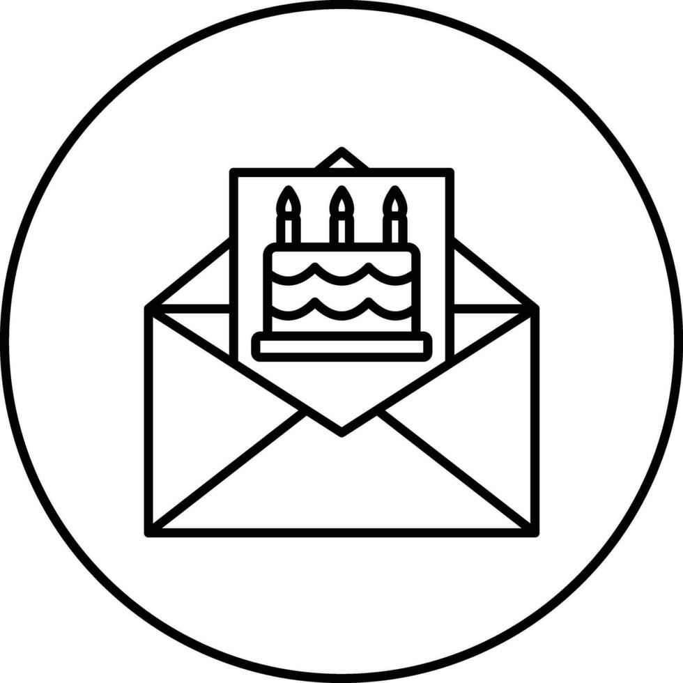 cumpleaños invitación vector icono