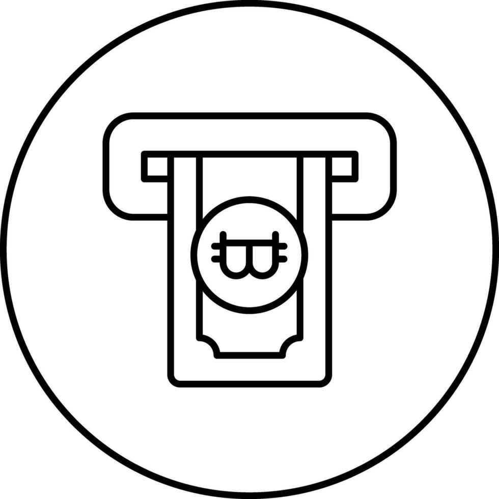 Cryptocurrency ATM Vector Icon