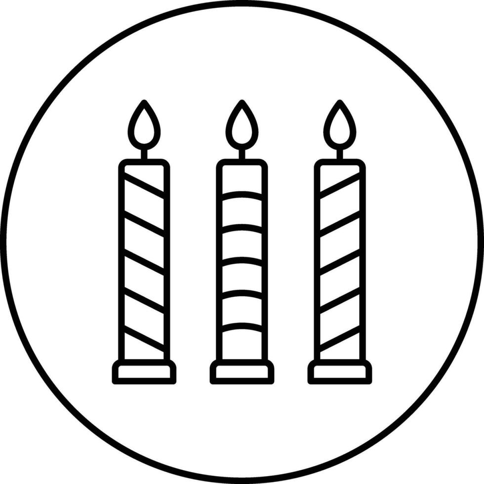 icono de vector de velas