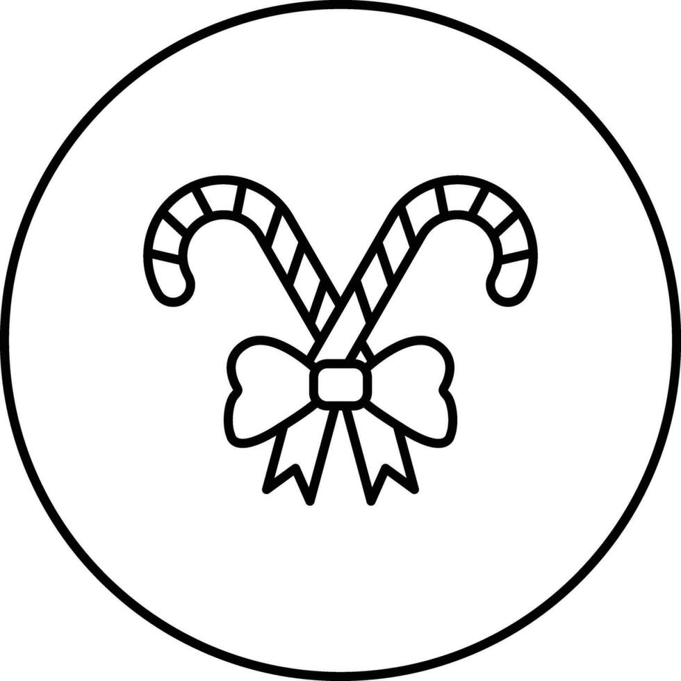 Candy Cane Vector Icon