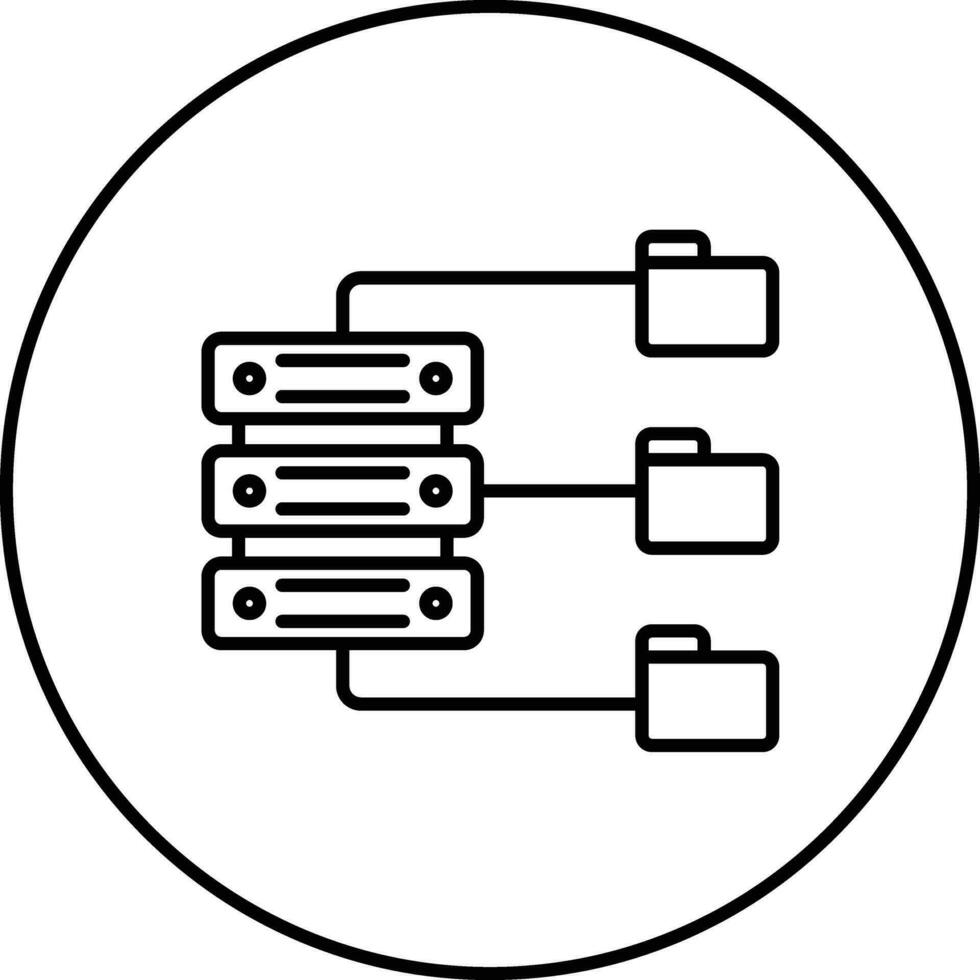 datos fuente vector icono