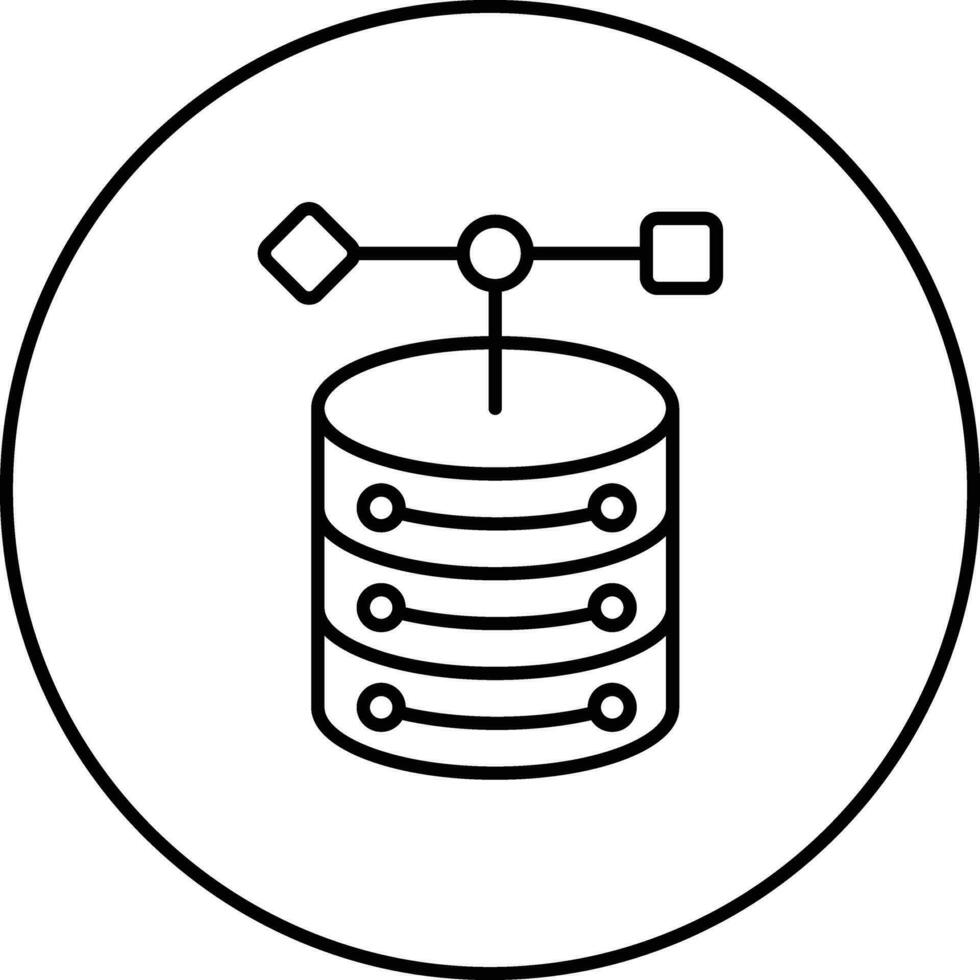 Object Database Vector Icon
