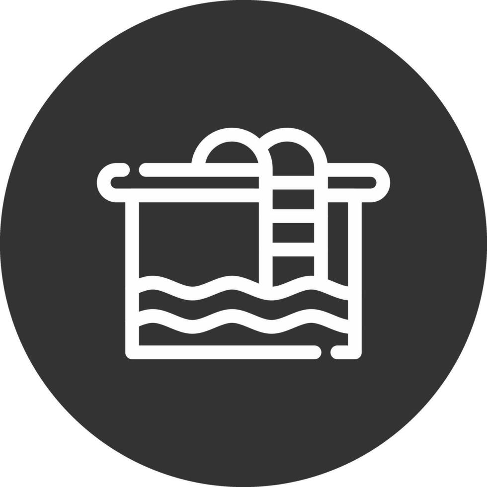 Swimming Pool Creative Icon Design vector