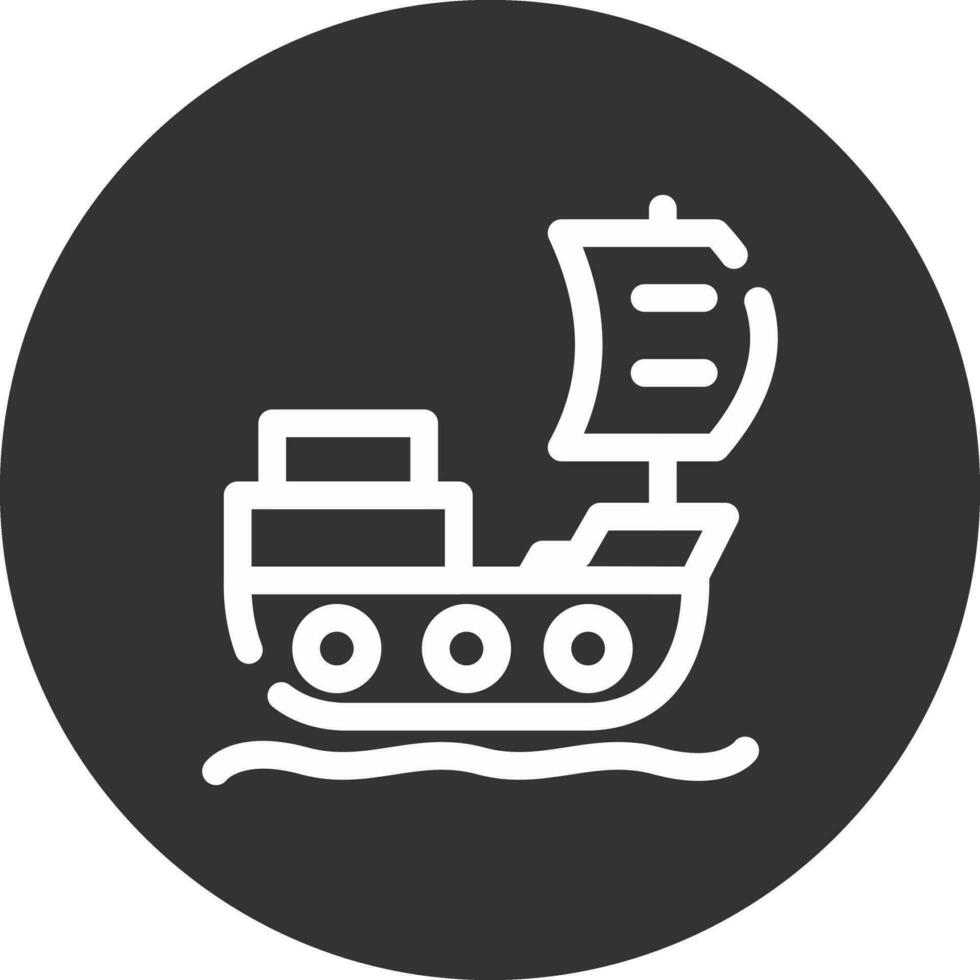 diseño de icono creativo de barco pirata vector