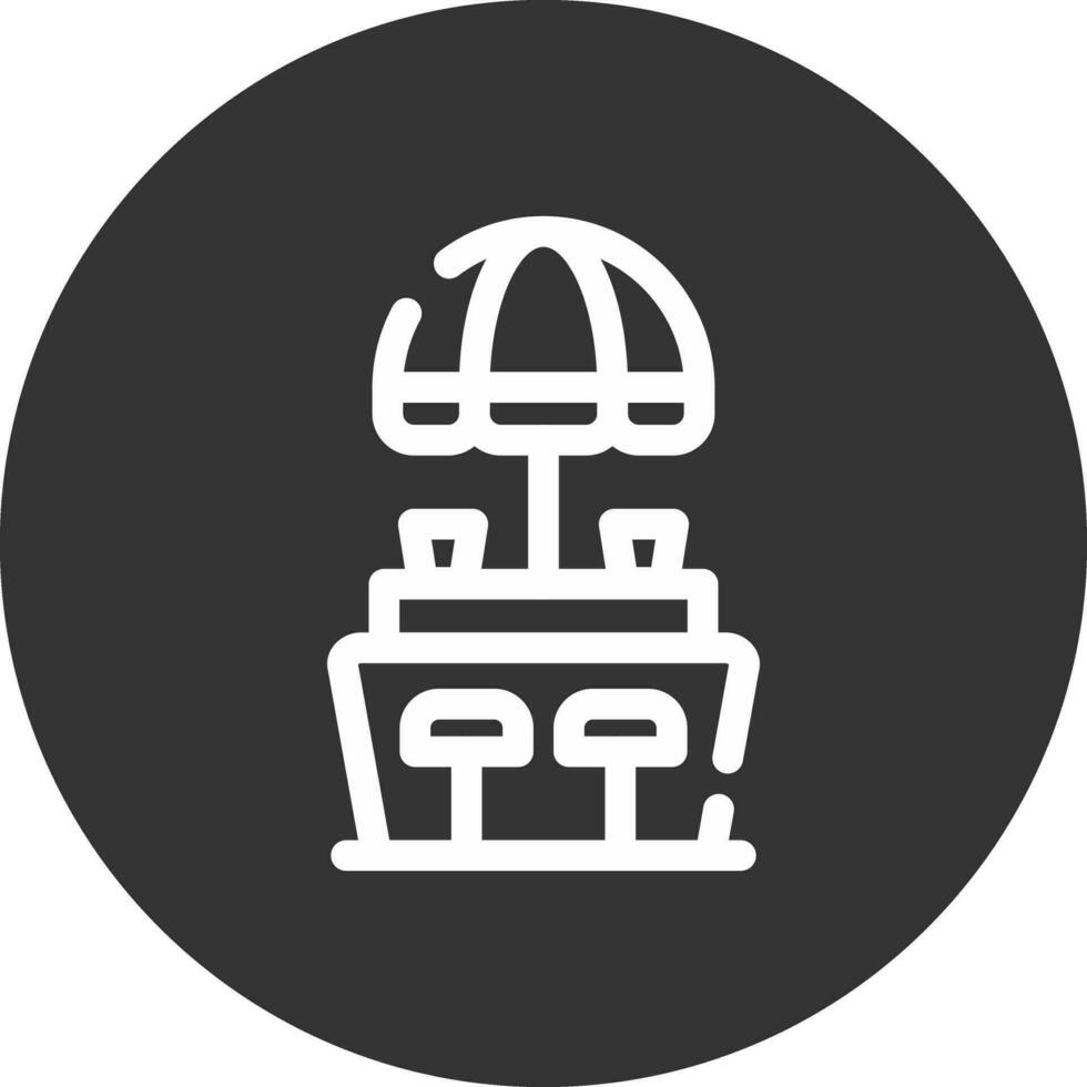 Beach Bar Creative Icon Design vector