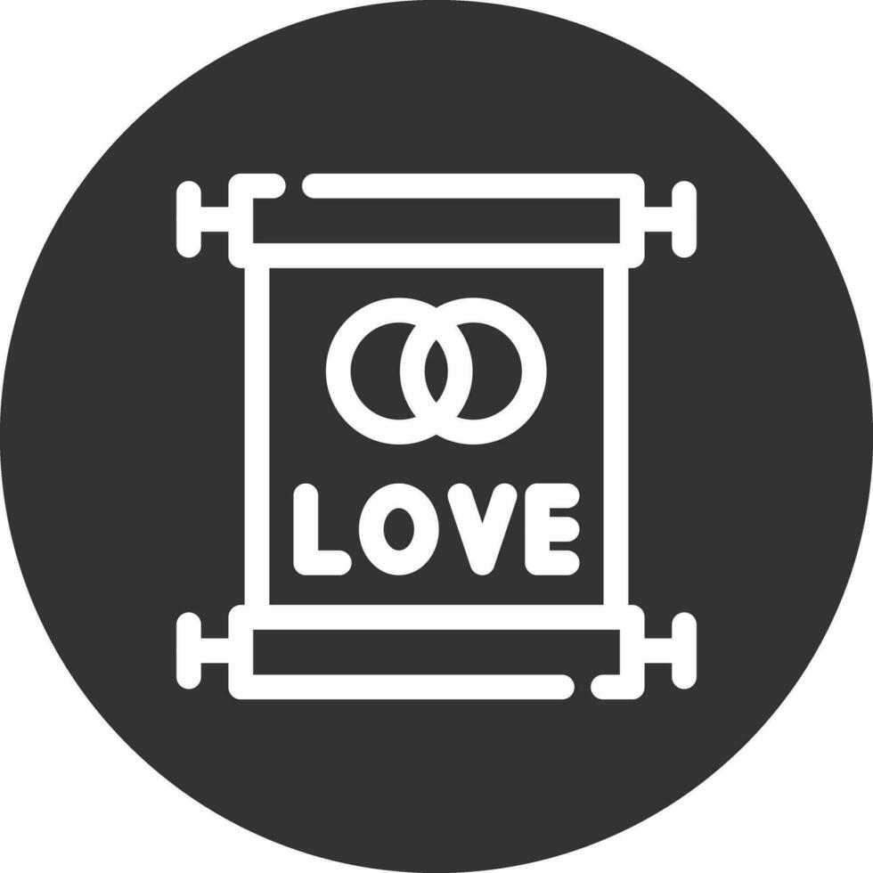 diseño de icono creativo de votos de boda vector