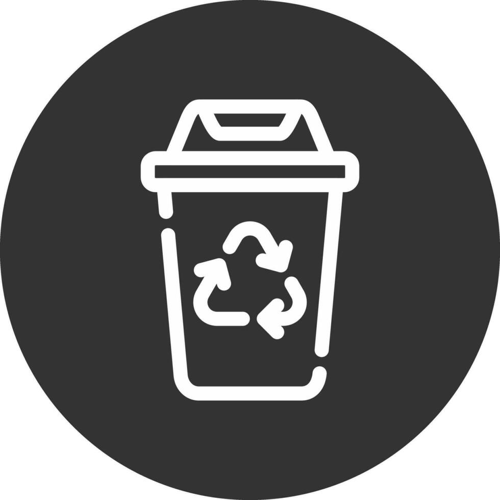 Recycling Bin Creative Icon Design vector