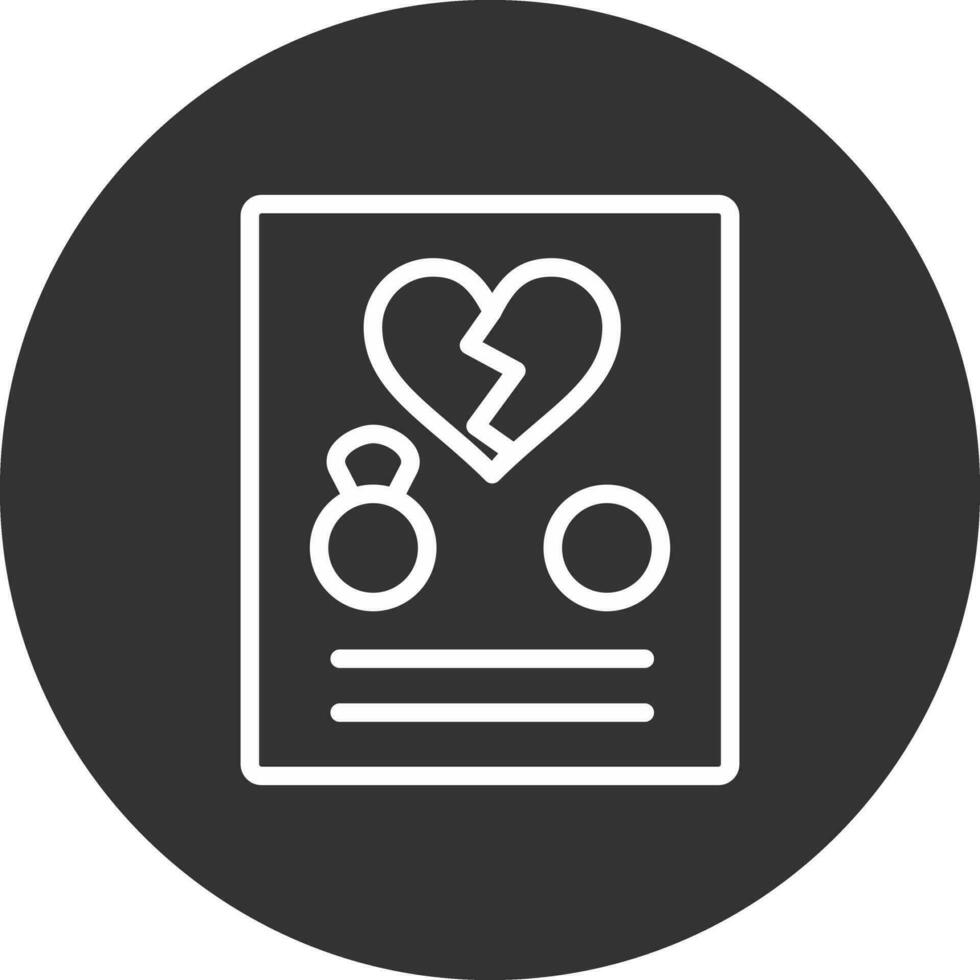 Divorce Creative Icon Design vector