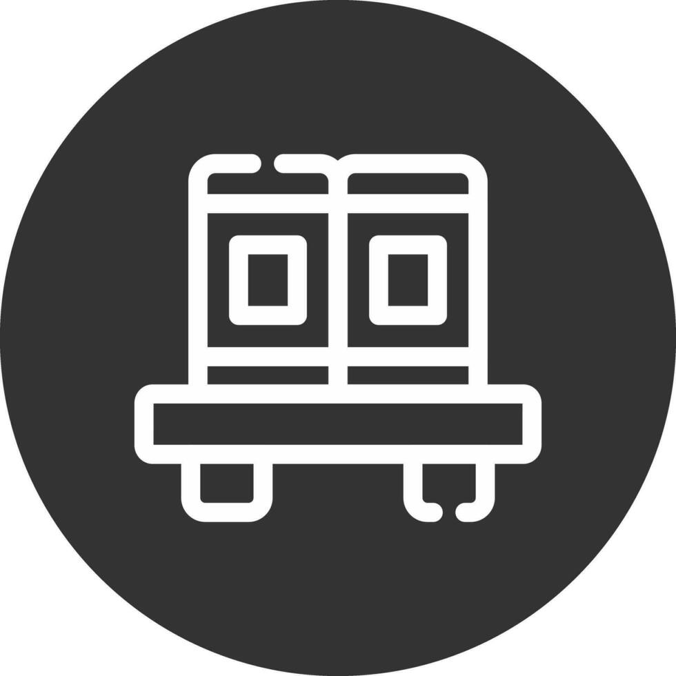 Book Shelf Creative Icon Design vector