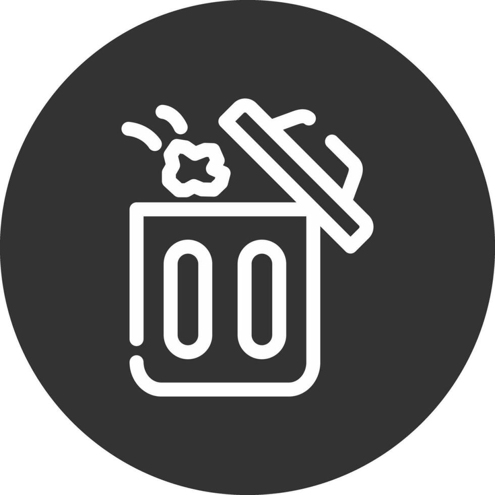 Throwing Trash Creative Icon Design vector