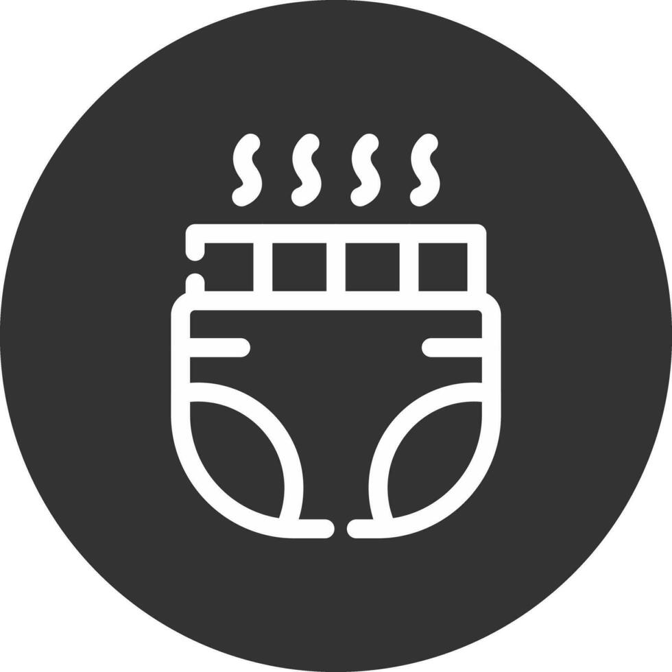 Baby Diaper Creative Icon Design vector