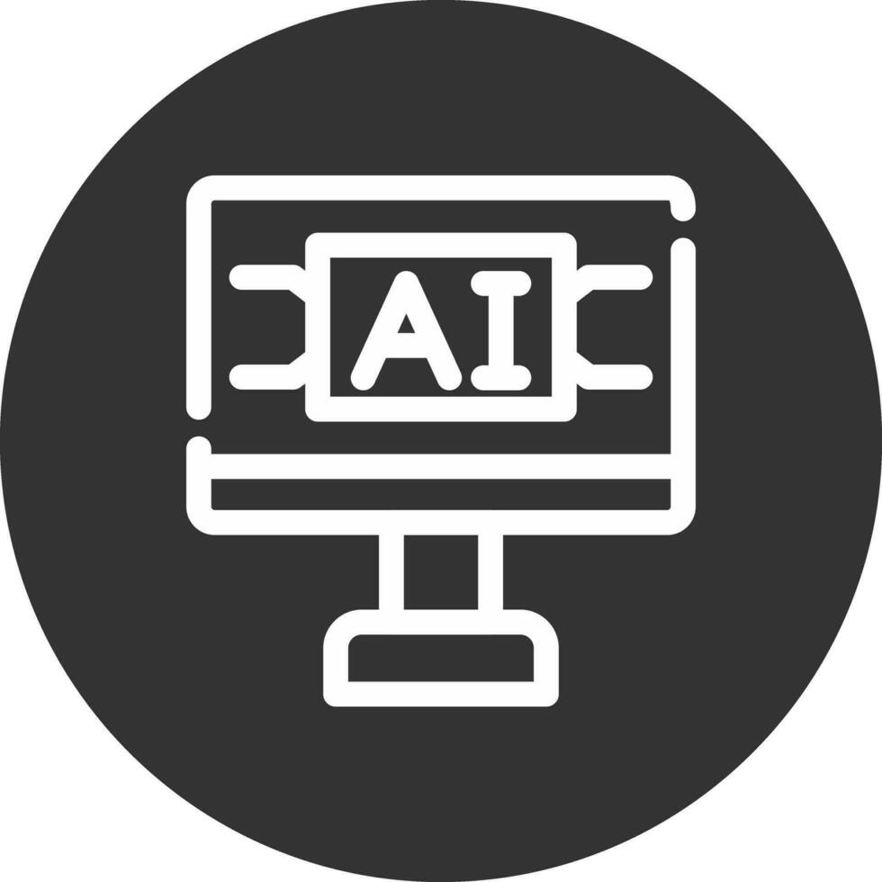 Artificial Intelligence Creative Icon Design vector