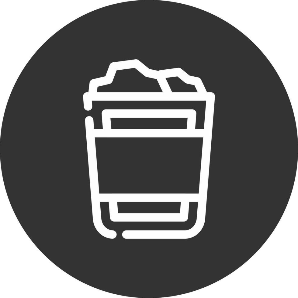 Paper Bin Creative Icon Design vector