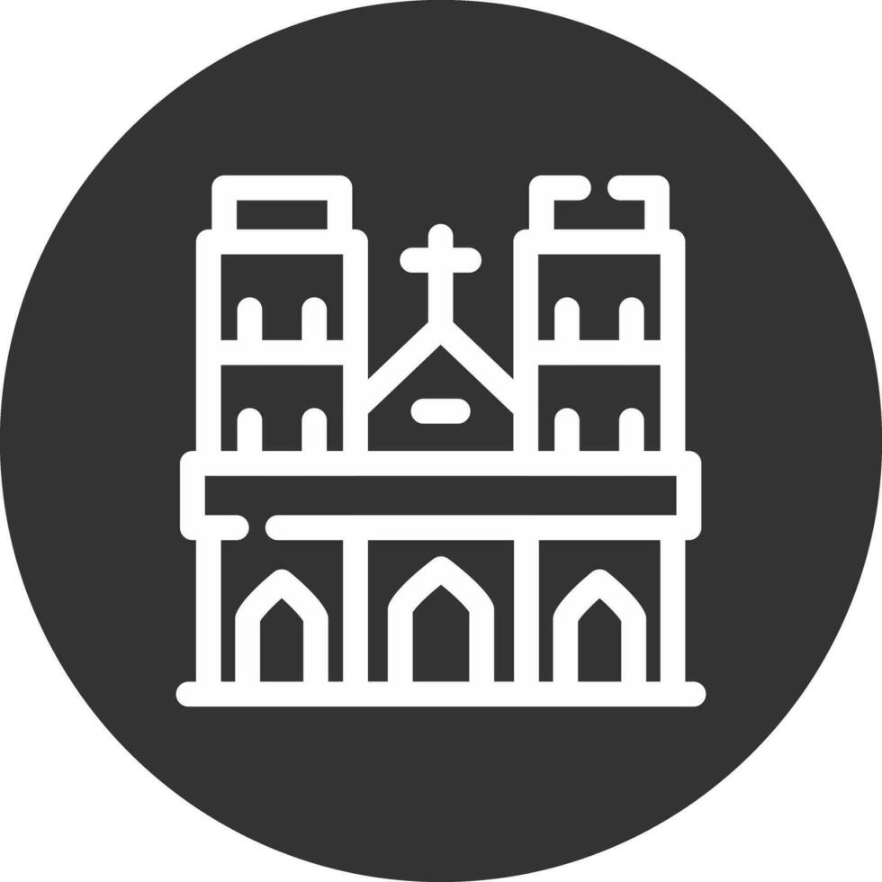 diseño de icono creativo de notre dame vector