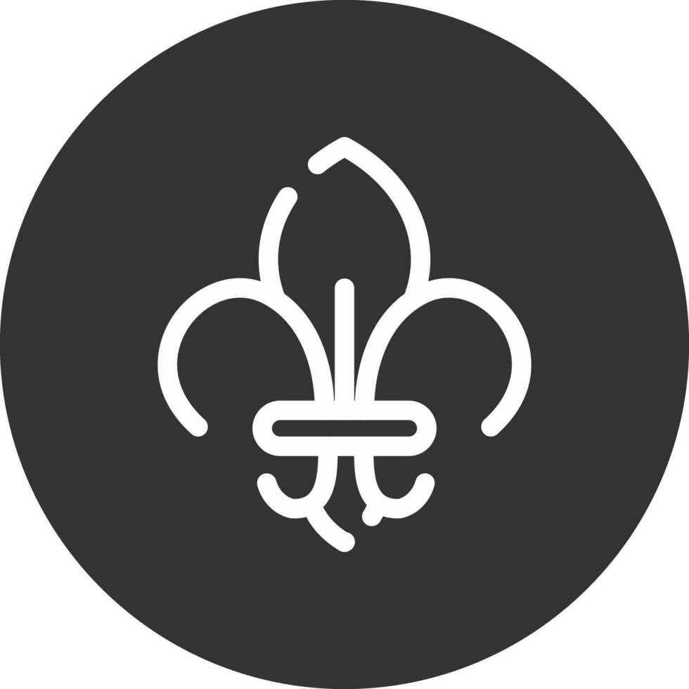 Fleur De Lis Creative Icon Design vector