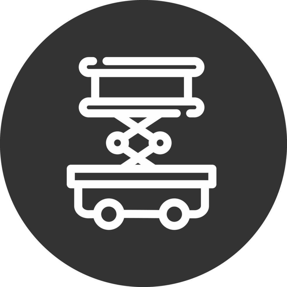 Scissor Lift Creative Icon Design vector