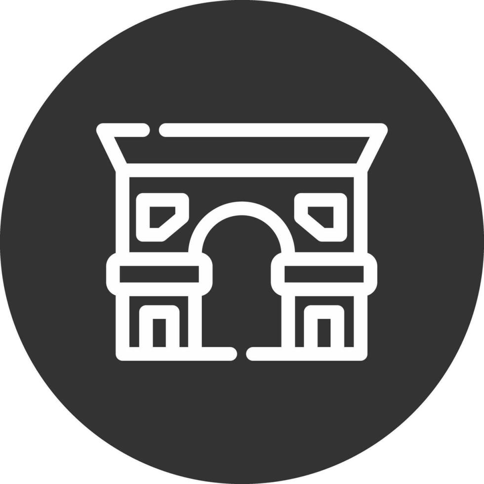 diseño de icono creativo de arc de triomphe vector