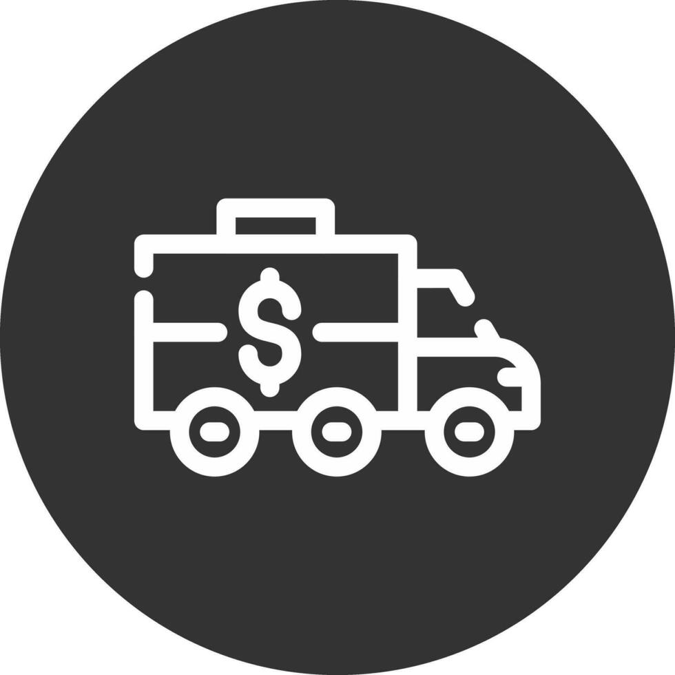 Bank Truck Creative Icon Design vector