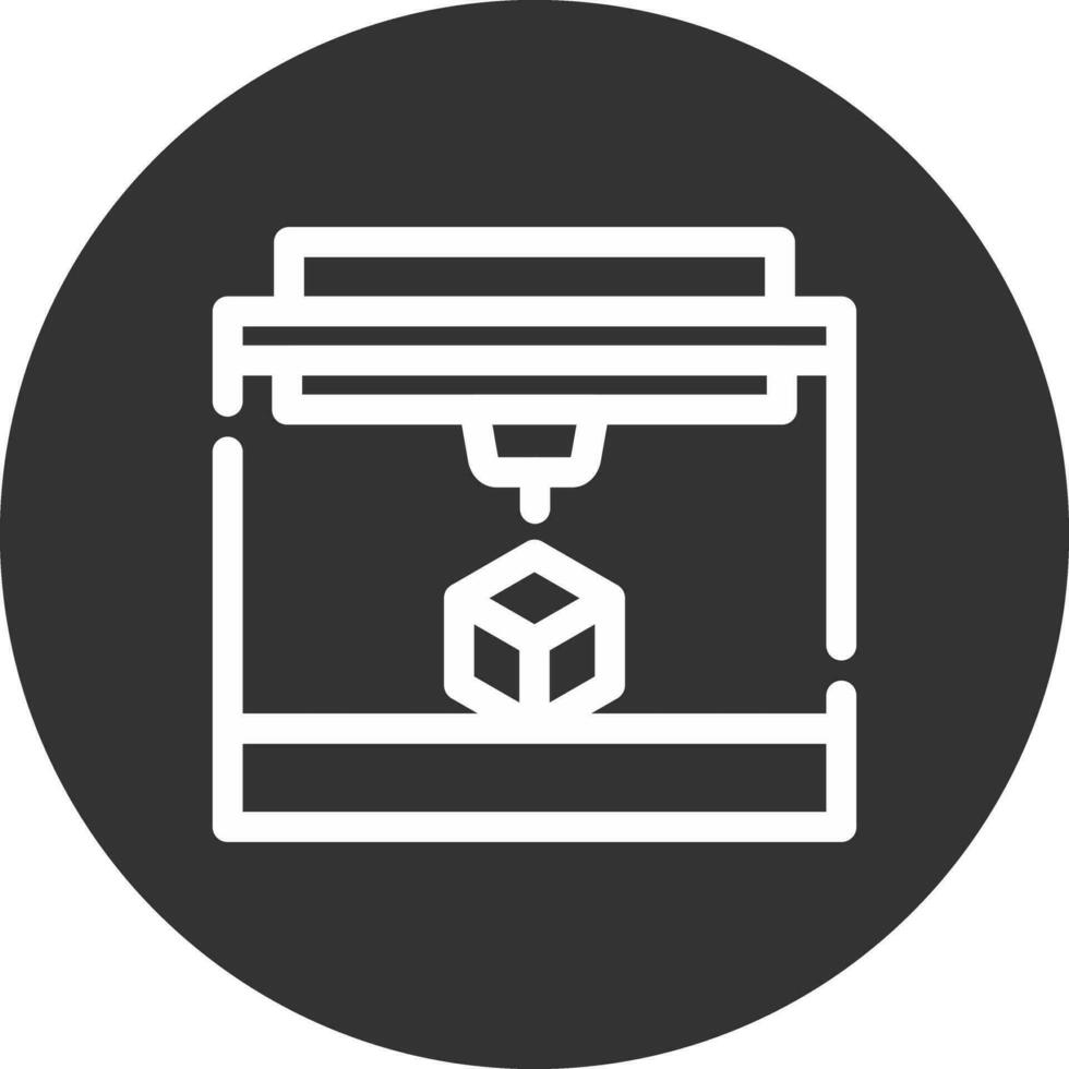 3D Printing Creative Icon Design vector