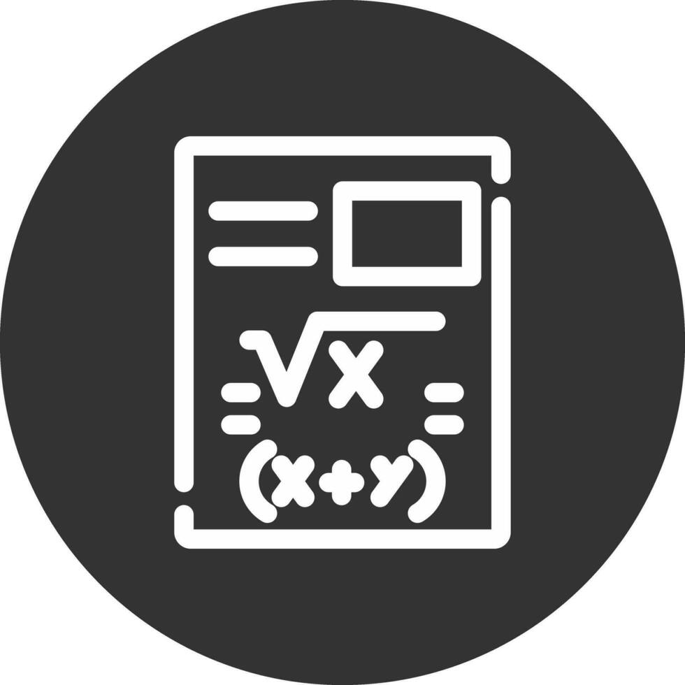 diseño de icono creativo de matemáticas vector