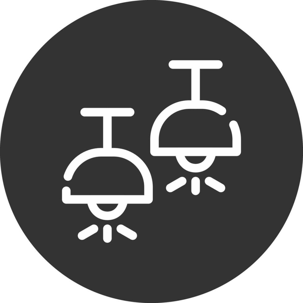 Ceiling Lamp Creative Icon Design vector
