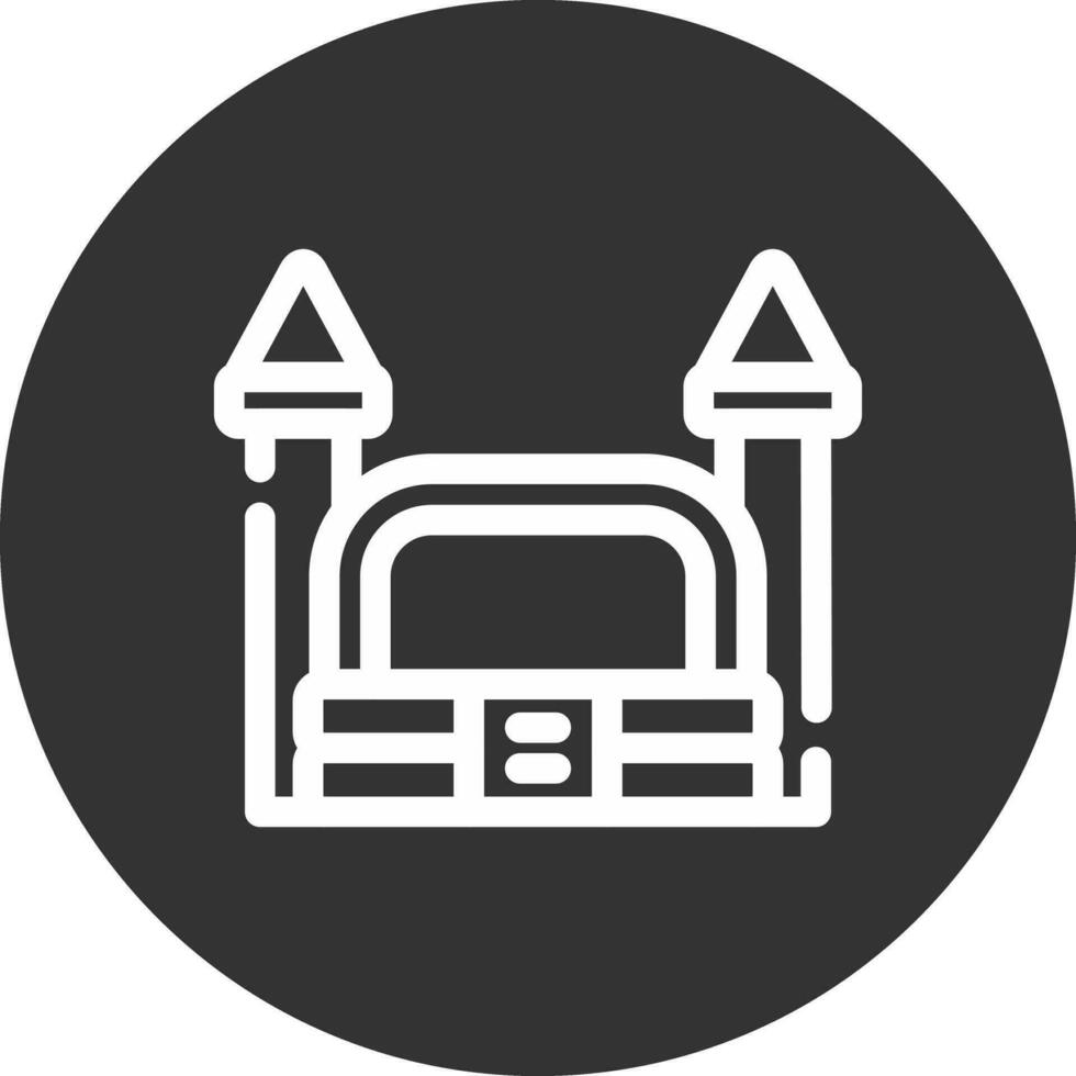 Bouncy Castle Creative Icon Design vector