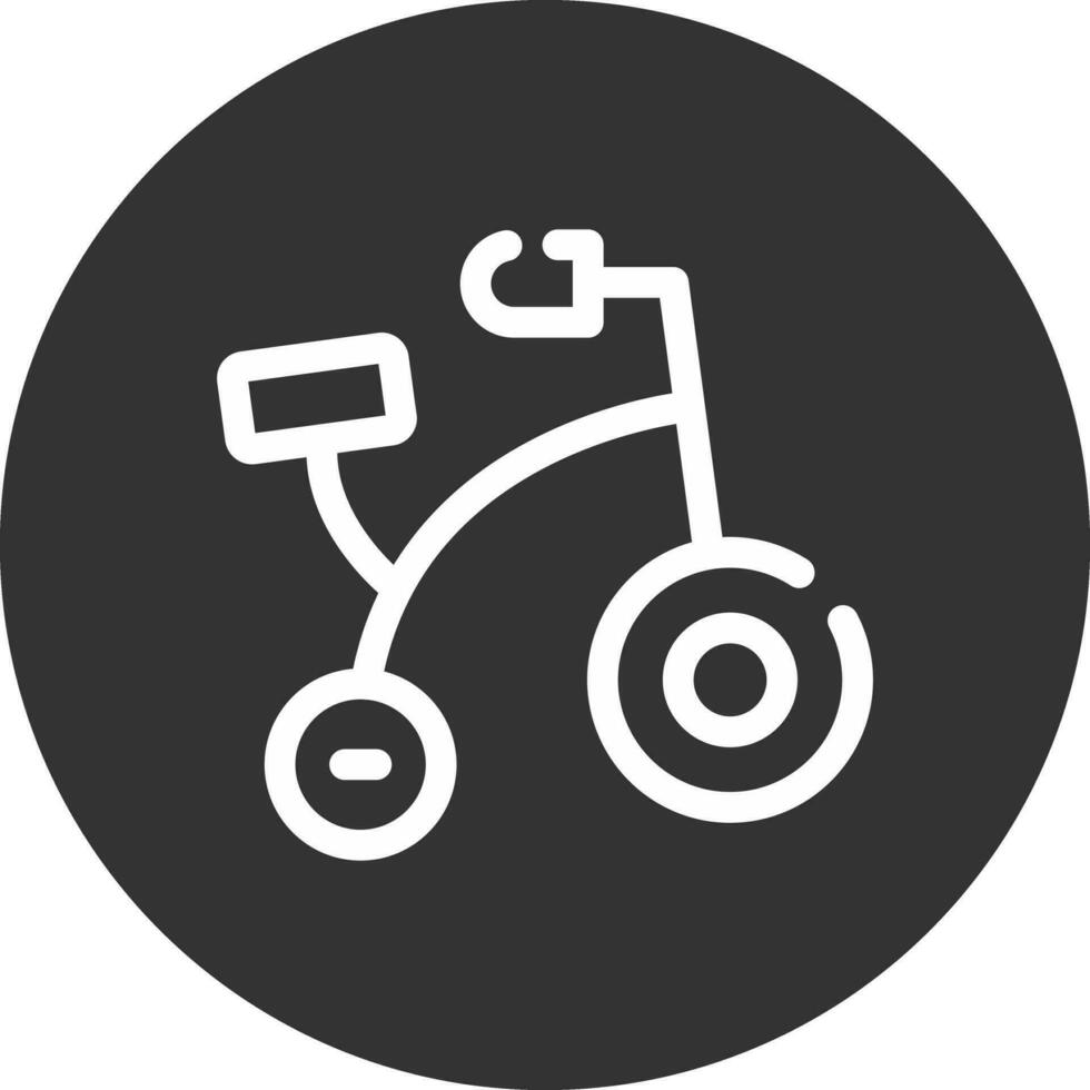 bicicleta juguete creativo icono diseño vector