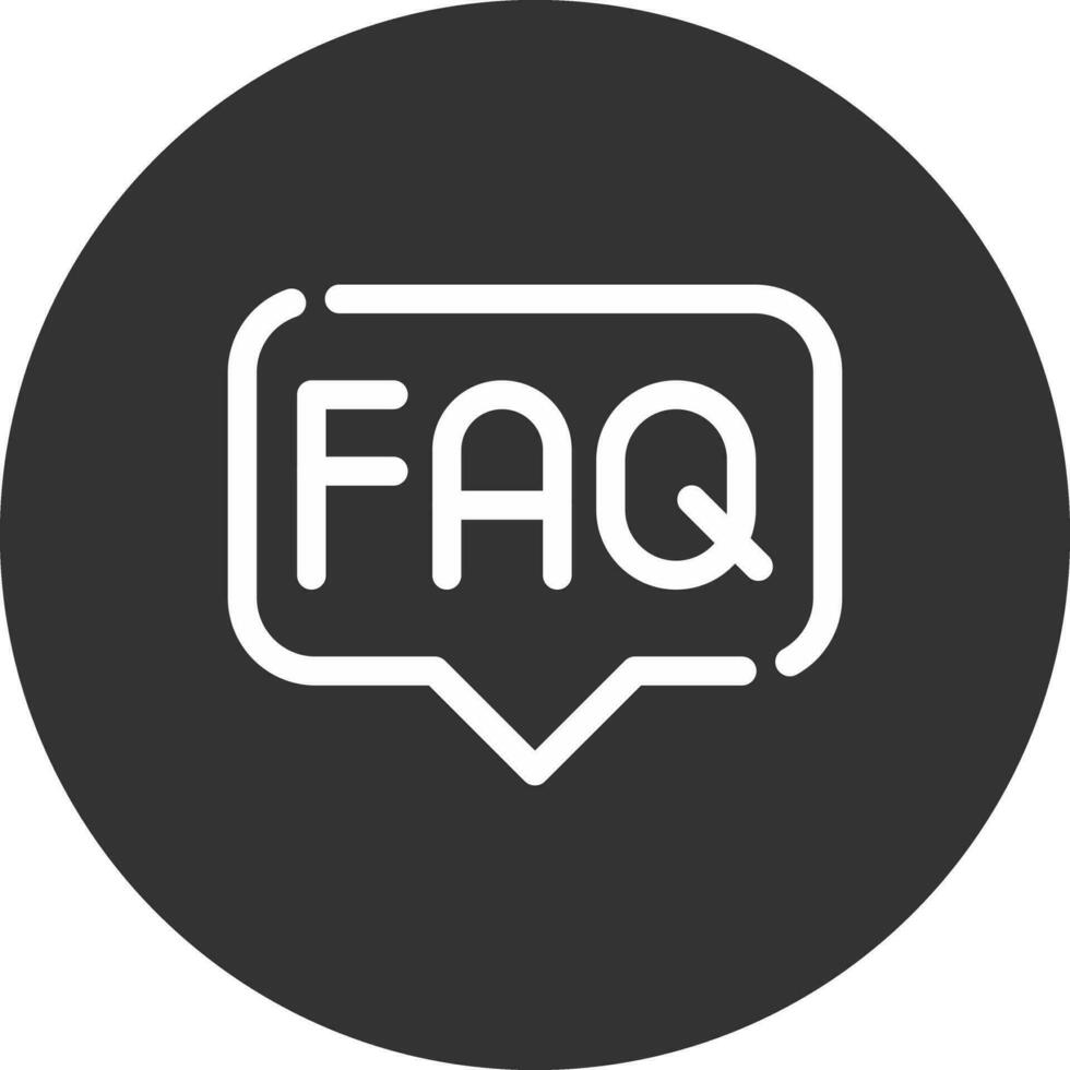 FAQ Creative Icon Design vector