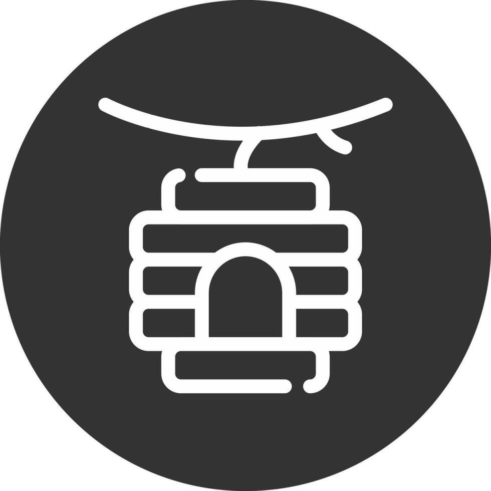 Bee Hive Creative Icon Design vector