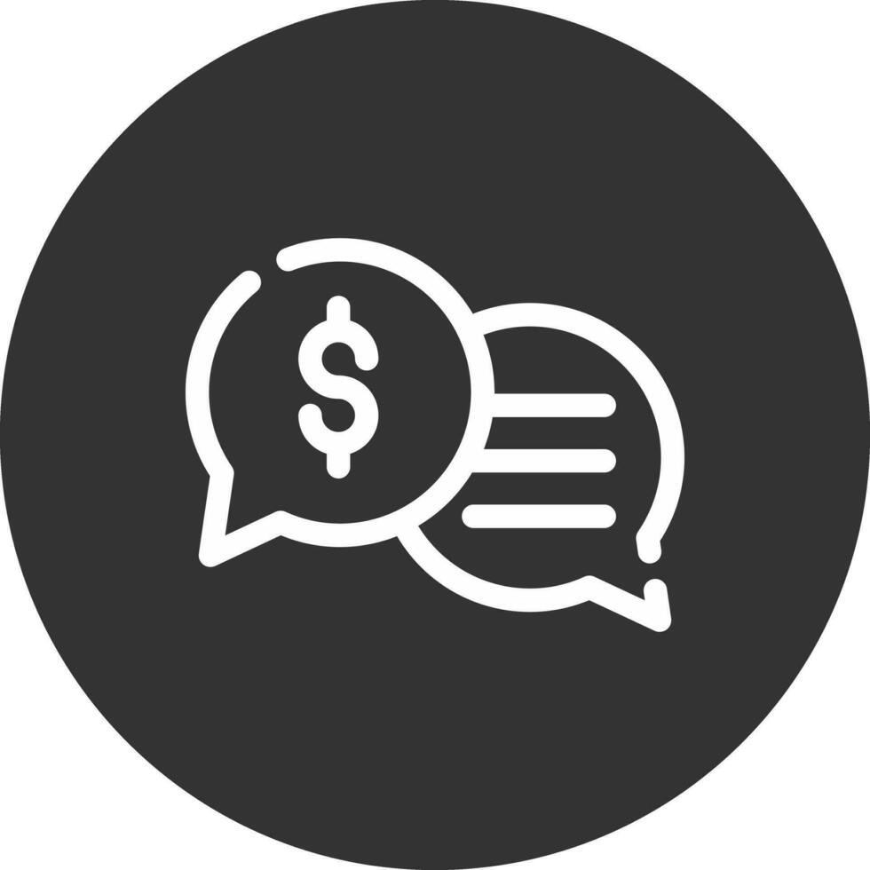Business Dialog Creative Icon Design vector
