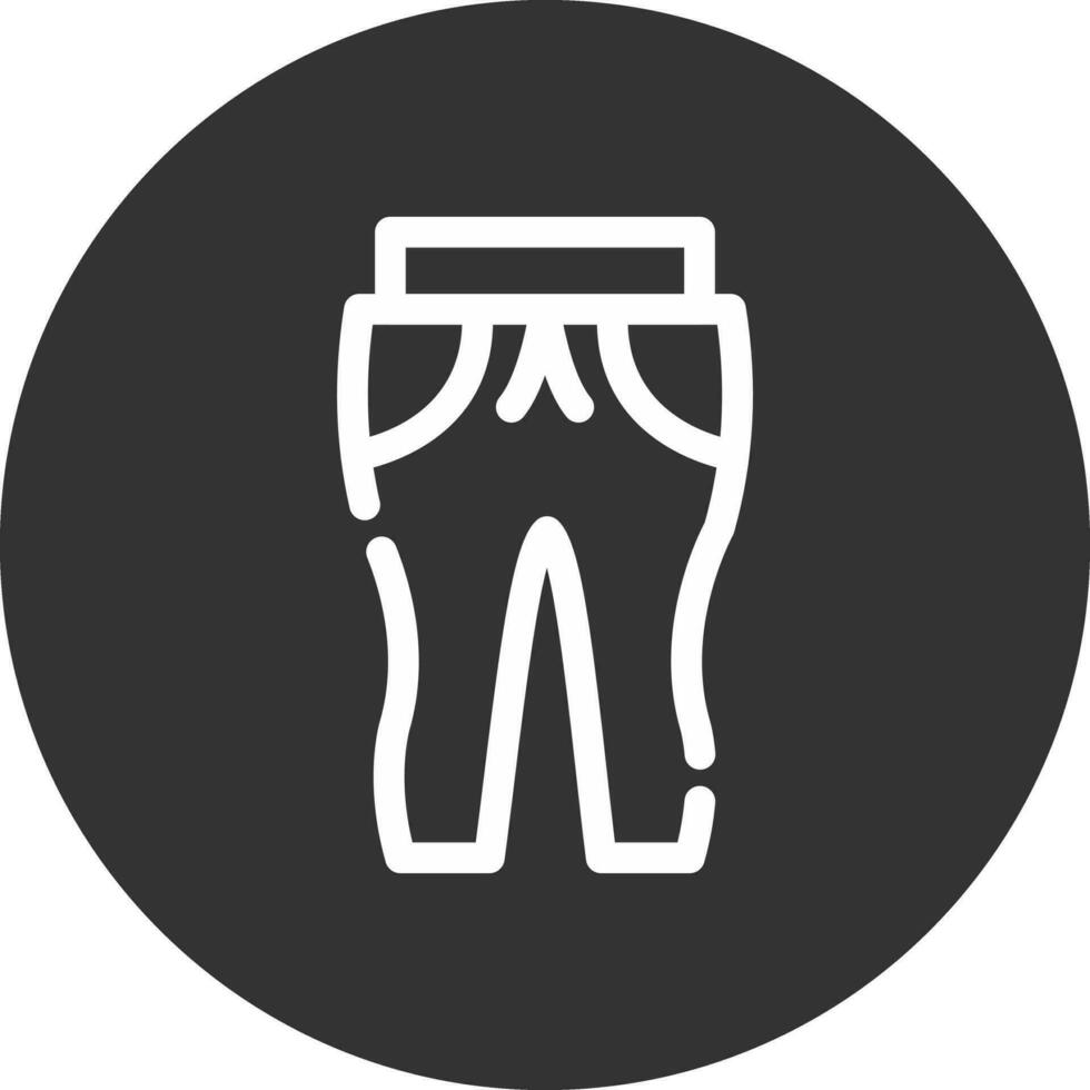 Sweat Pants Creative Icon Design vector