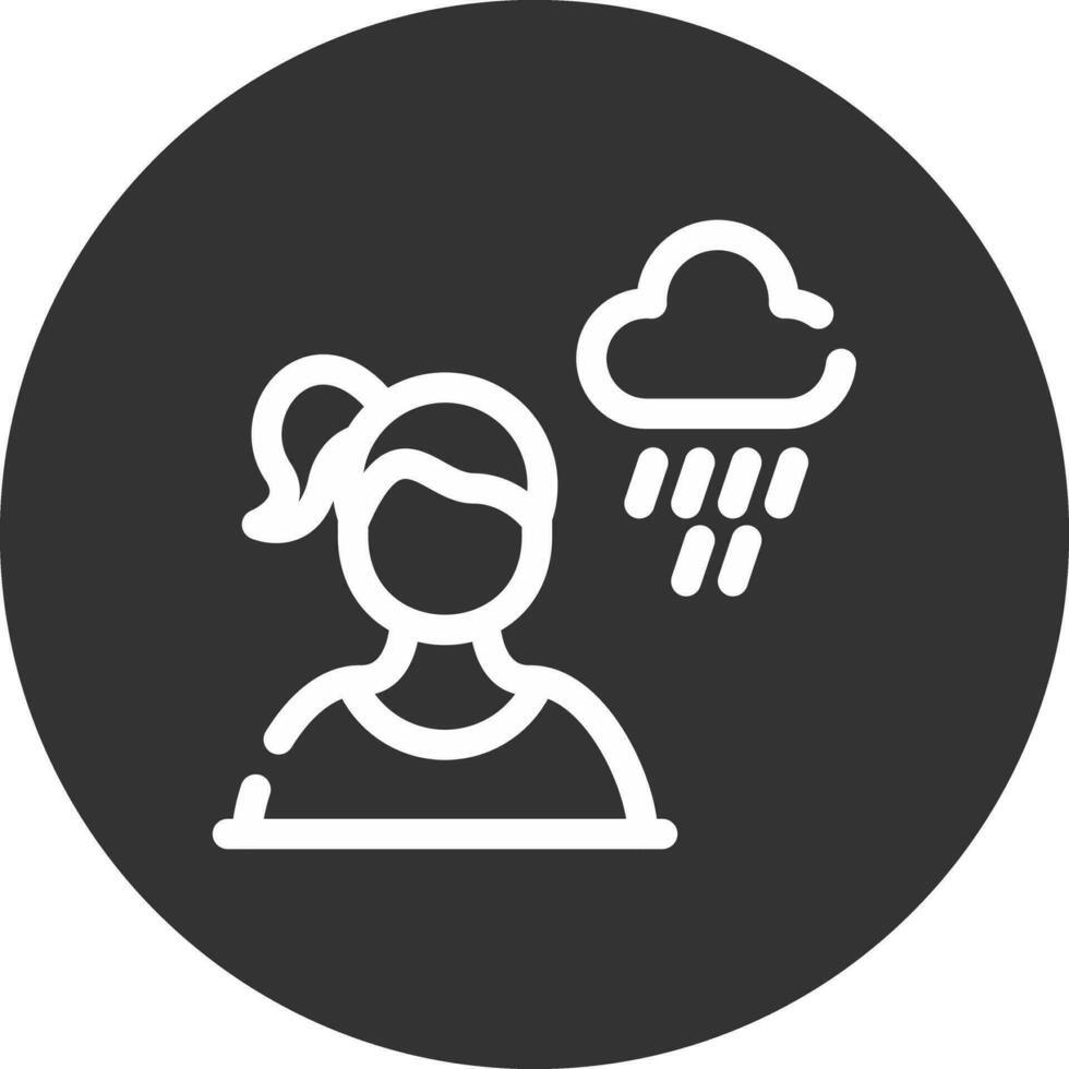 Depressed Creative Icon Design vector