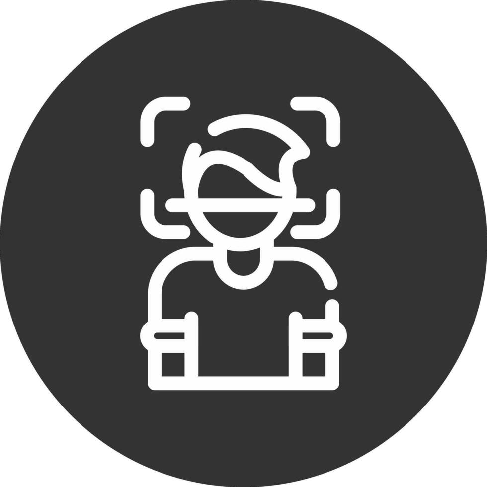 Face Scanner Creative Icon Design vector