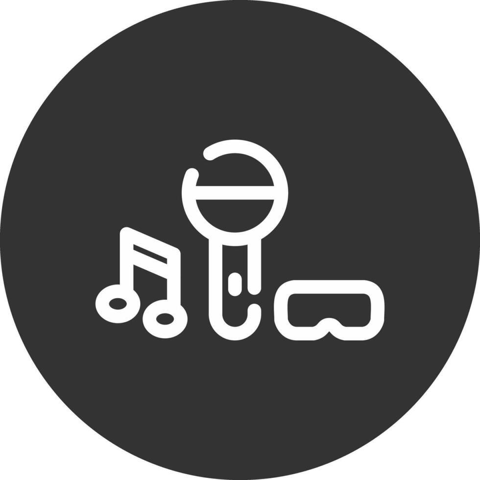 Virtual Concert Creative Icon Design vector