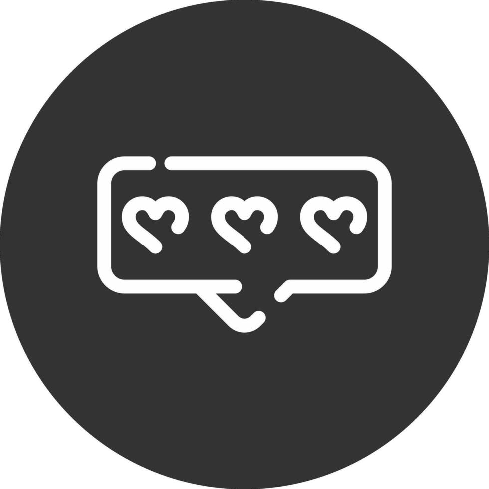 Comment Heart Creative Icon Design vector