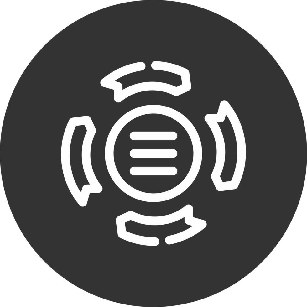 Circle Arrow Process Creative Icon Design vector