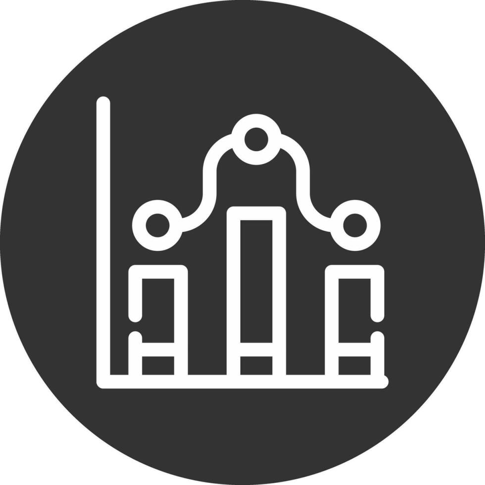 Clustered Column Creative Icon Design vector