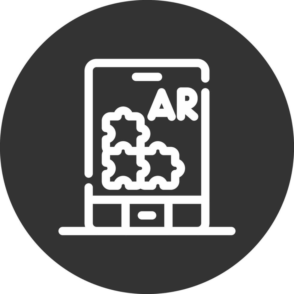 Ar Puzzle Creative Icon Design vector