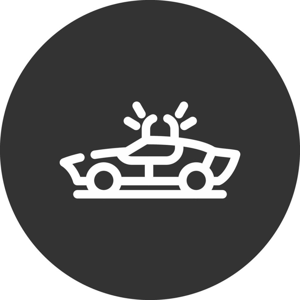 diseño de icono creativo de coche de policía vector