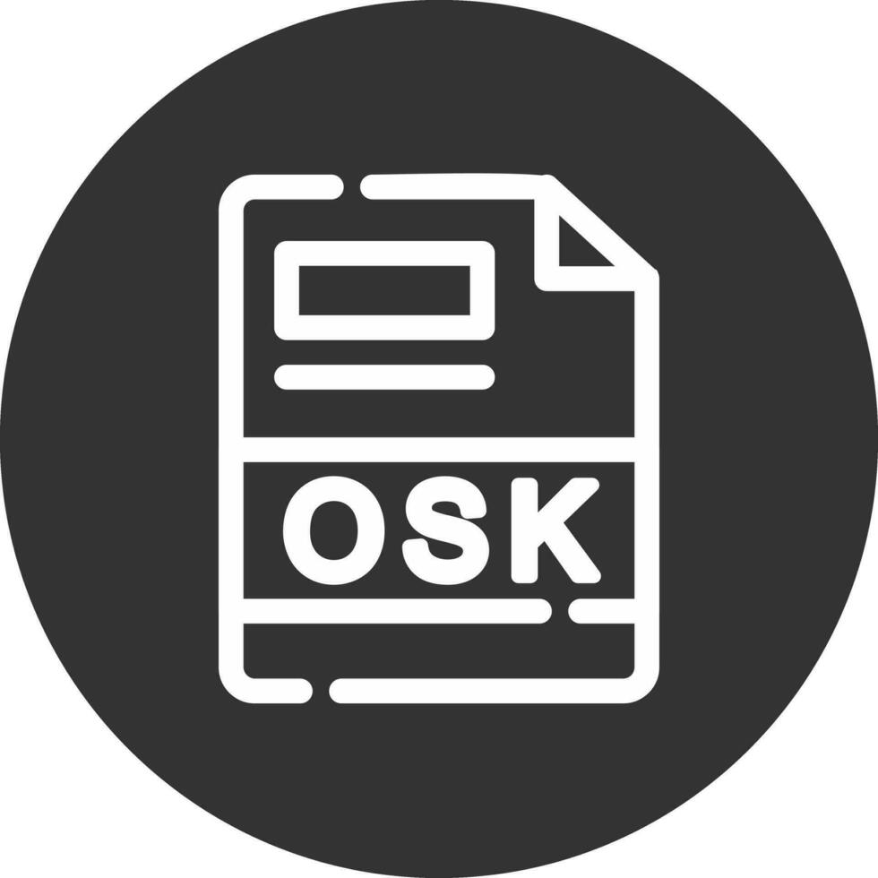 osk creativo icono diseño vector