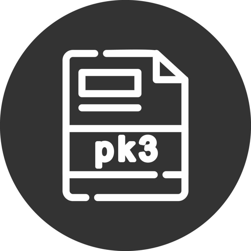 pk3 creativo icono diseño vector