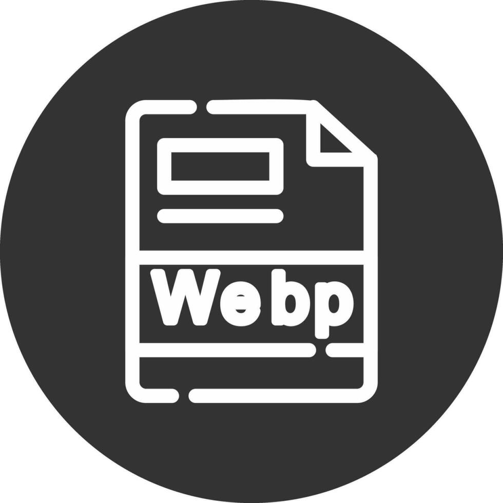 webp creativo icono diseño vector