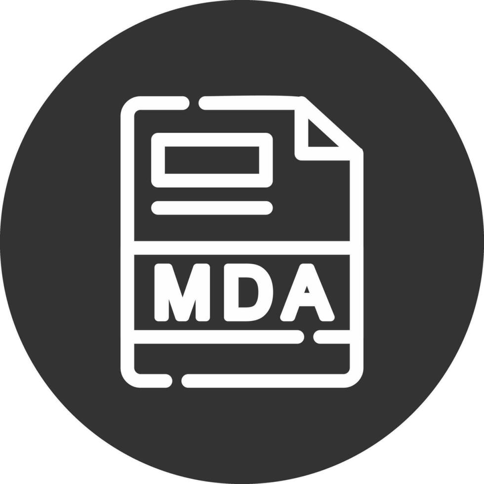 mda creativo icono diseño vector