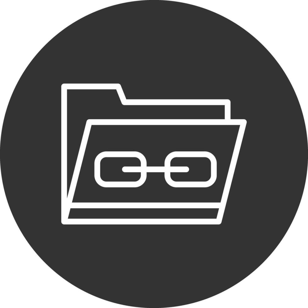 Link Folder Creative Icon Design vector