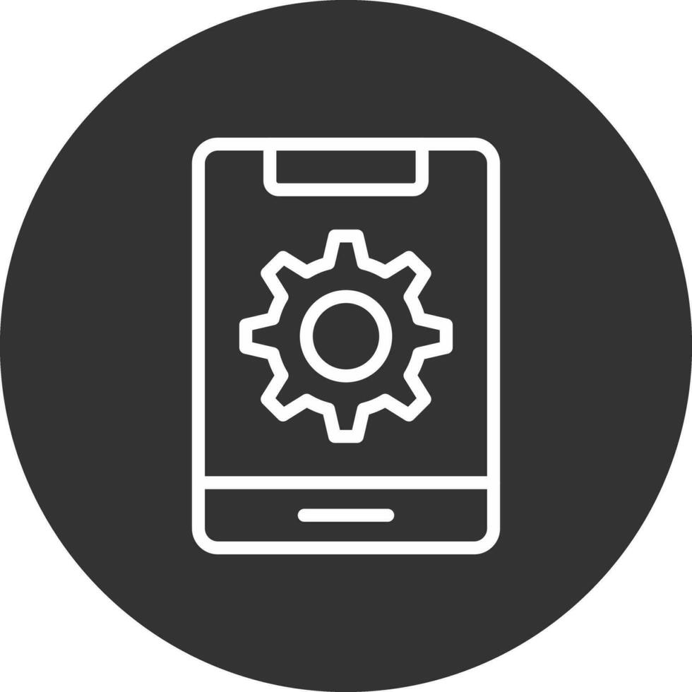 Mobile Setting Creative Icon Design vector