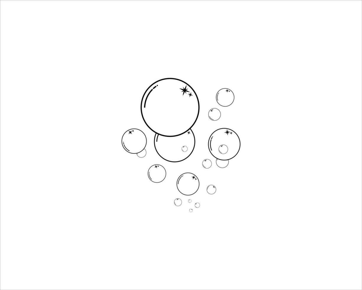 Bubble icon vector illustration design template